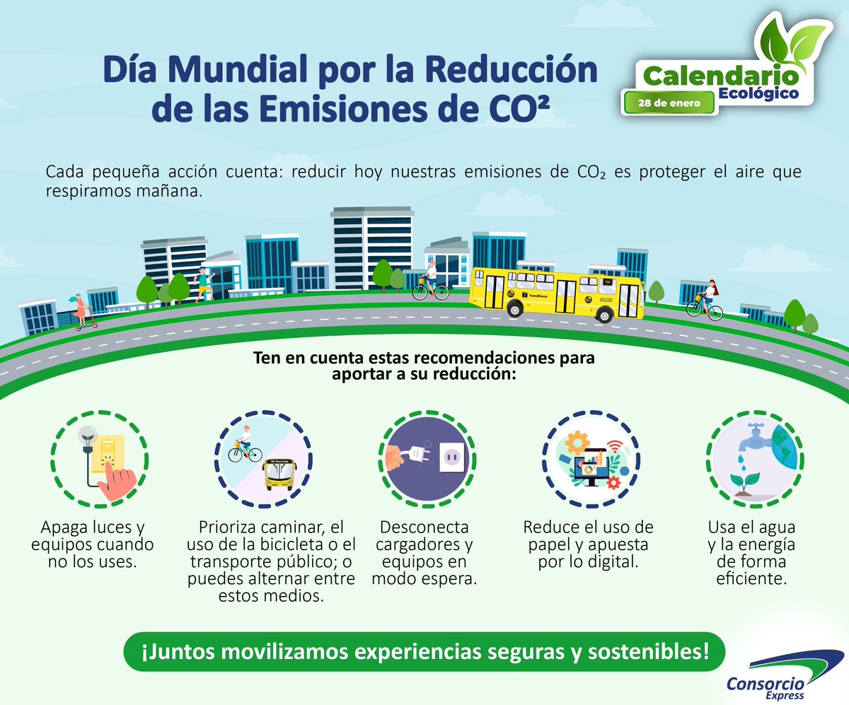 ♻️La reducción de emisiones de CO2 es un compromiso de todos. ✅️

¡Actúa hoy y haz tu parte para un futuro más sostenible!

 #ReducciónDeEmisiones #Sostenibilidad #clima #emisiones #contaminación