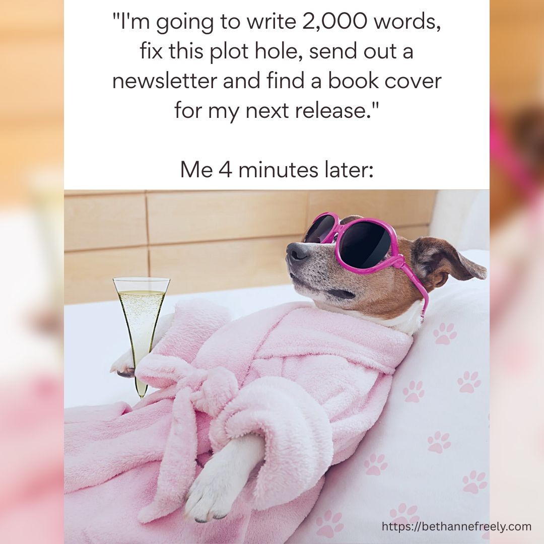 BAFreely's tweet photo. The struggle is real!
#AuthorLife #WritingReality #WriterHumor #WritingCommunity #PlansVsReality https://t.co/Ss1xXwFKFl
