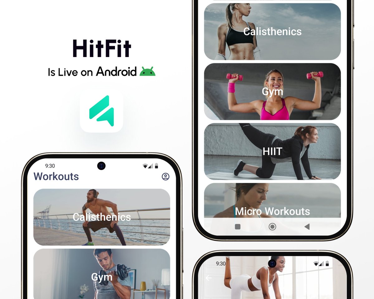 HitFit is now available on Android 📲! 

The app offers smart home workout planning, exercises for specific target areas, and personalized training programs.

hitfit-workouts.onelink.me/dxwq/cuo8upie