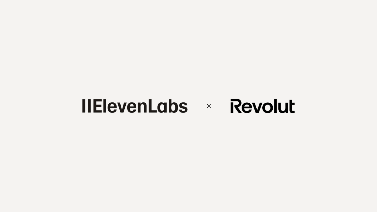 mati's tweet photo. ElevenLabs + Revolut. 

We're deploying ElevenLabs Agents across Revolut's customer support - a company that's reimagined what financial services can be and scaled to 70M+ customers globally with relentless focus on product and execution.

Both our companies obsess over metrics - and the numbers look great:
- 8x faster resolution
- 99.7% success rate
- 30+ languages
- 24/7 support

@Revolut tested every provider and chose us for voice quality, latency, security, and partnership. Operating across nearly 40 markets, they needed complexity and speed without sacrificing quality. Their team is world-class and moves fast - so it was even more for our Forward Deployed Engineers to be embedded with them for months, building and iterating together to get this right.