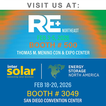 SnakeTray's tweet photo. We’re heading to two major industry events this February!

RE+ Northeast | Feb 3–5 | Booth 500 | Boston
Intersolar NA + ESNA | Feb 18–20 | Booth 3049 | San Diego

Stop by and connect with our team. See you on the show floor.
#REPNE #IntersolarNA #EnergyStorageNA https://t.co/dpm9V3R9s9