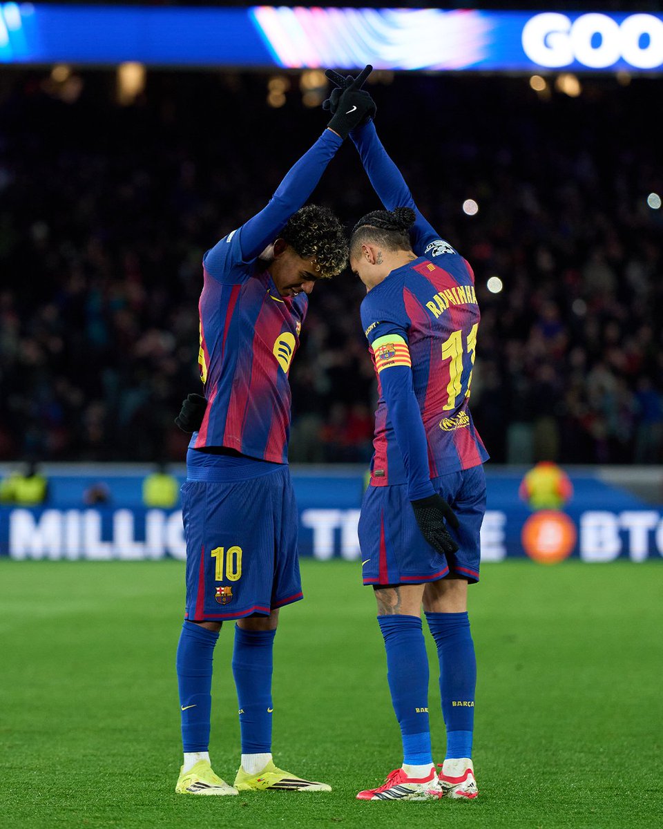 Yamal 💙❤️ Raphinha

#UCL