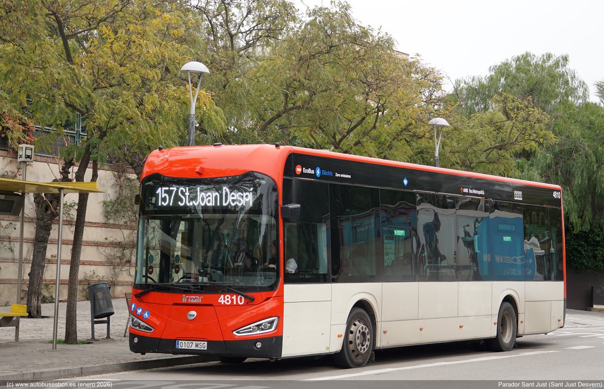 La línea 157 de <a href="/TMBinfo/">TMBinfo</a> , el paraiso de la serie 48xx Irizar Ie Bus