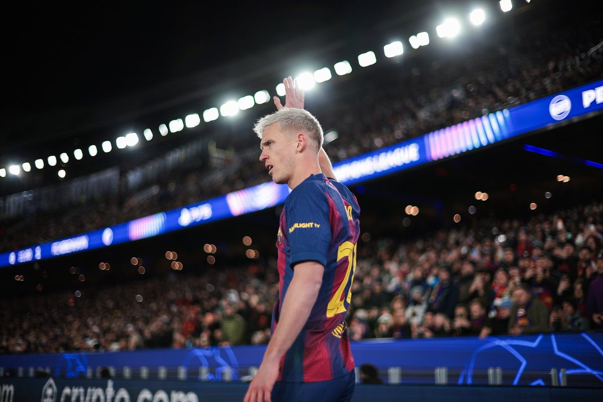 72' Changement pour le Barça : ⬆️ Rashford et Araujo entrent en jeu ⬇️ Olmo et Gerard Martin sortent (3-1) #BarçaCopenhague