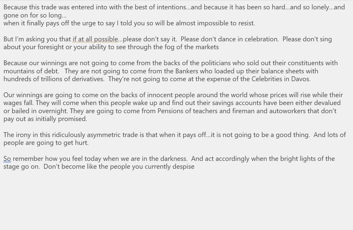 SantiagoAuFund's tweet image. As you cheer your gains, maybe stop and remember those on the other side as wealth is transferring from them to you.