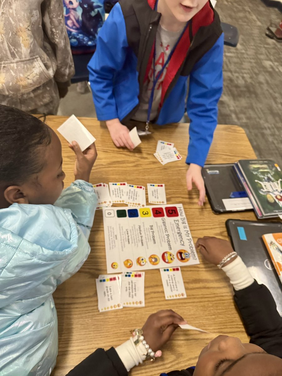 Students are learning how to rate “Size of My Problem” &amp; “Size of My Reaction” on a 0-5 scale to help support self-regulation <a href="/BookmanRoad/">Bookman Road Elementary</a> #BeaconsLightTheWay