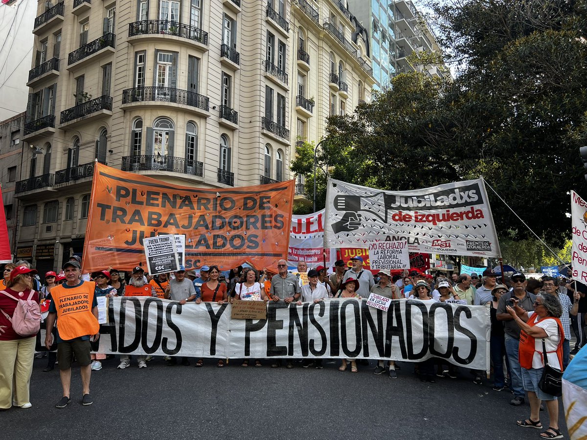 Como siempre, acompañando la lucha de las y los jubilados ✊🏽