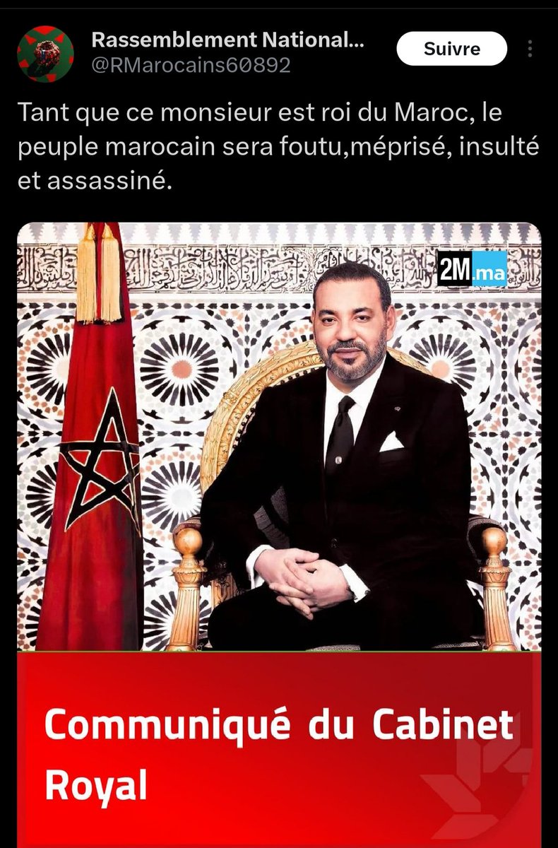 Nationaliste des réseaux, patriote à distance, anti-monarchie par posture… et mendiant d’abonnements quand l’audience ne suit plus.
Insulter les institutions, salir les symboles, puis tendre la main “pour la cause marocaine”, c’est pas du courage politique : c’est de