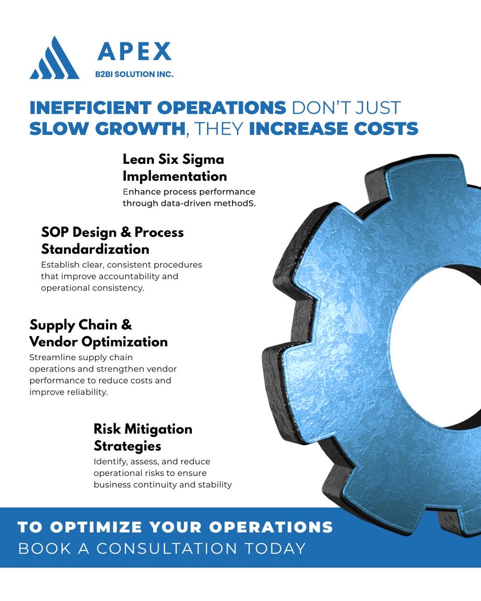 ApexB2Bi's tweet photo. At Apex B2Bi Solutions, we help businesses streamline workflows, boost productivity, and manage projects more effectively through strategic operational support.

Book a Consultation Today
🔗 https://t.co/jBe7S7gEdJ

#ApexB2Bi #OperationalExcellence https://t.co/3iLWwT9zLR