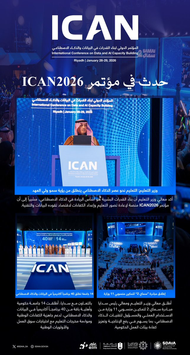 حدث في مؤتمر #ICAN2026.

#سدايا