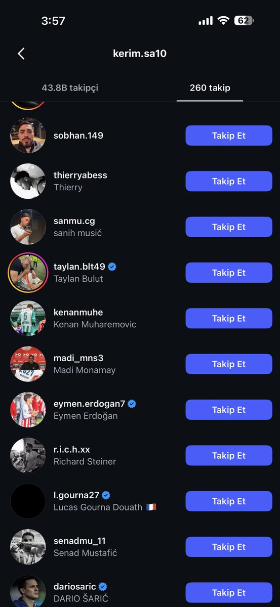 Beşiktaşın gündeminde olan Kerim Alajbegovic Taylan Bulut ile takipleşti büyük ihtimalle geliyor 🖤🤍🦅🦅