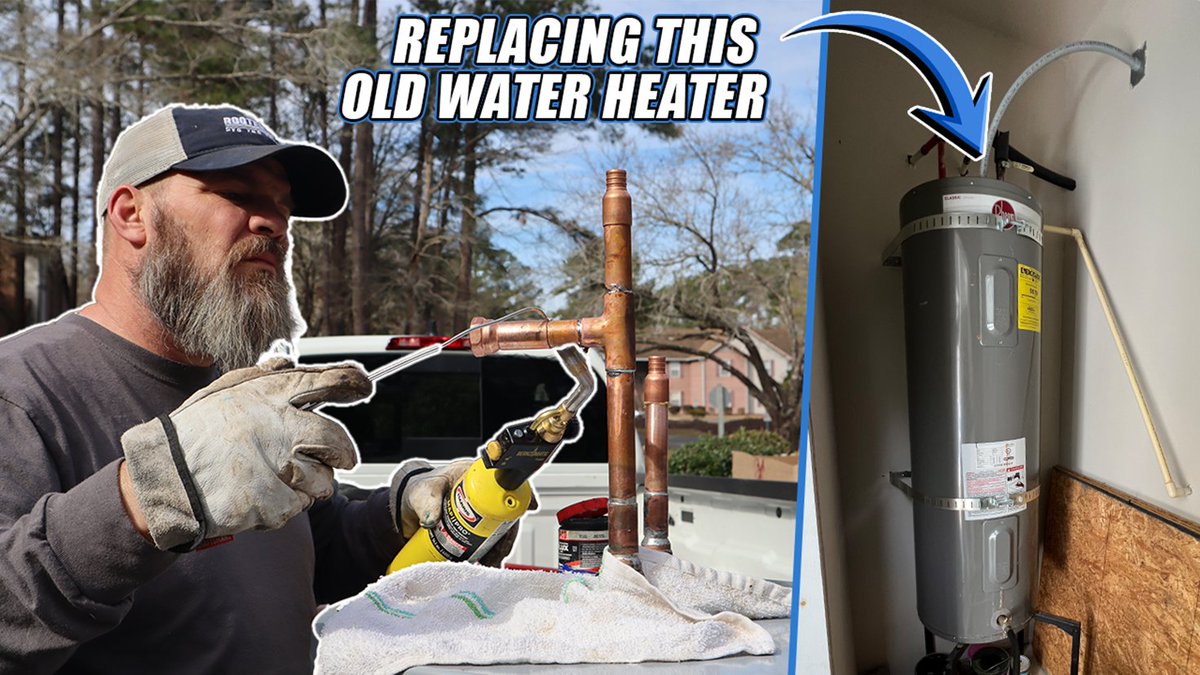 RooterManSC's tweet image. Out with the old... In with the new 🔧

Just dropped a new video showing a full water heater replacement - If you’re curious what a professional install actually looks like, this one’s worth the watch

youtu.be/iiAsACPseVQ

#RooterMan #WaterHeater #WaterHeaterInstall #Plumbing