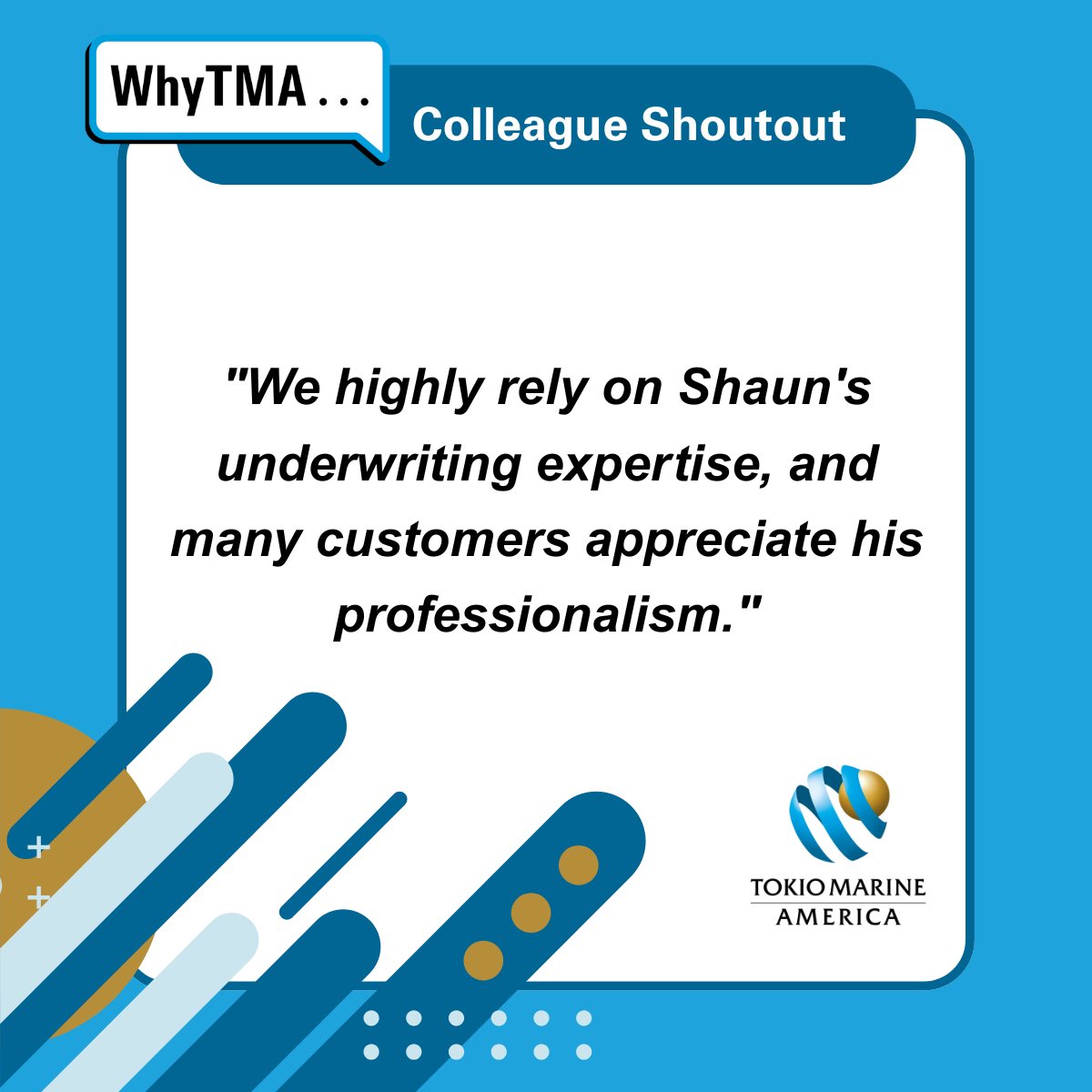 TokioMAmerica's tweet photo. Check out some of the messages our employees shared with each other to show their appreciation &amp; lift each other up. Our employees are one of the reasons why TMA is a great place to work. Explore our Property Product Underwriting Specialist opening https://t.co/wAO3JWTMRe https://t.co/Ji2cL8oZyP