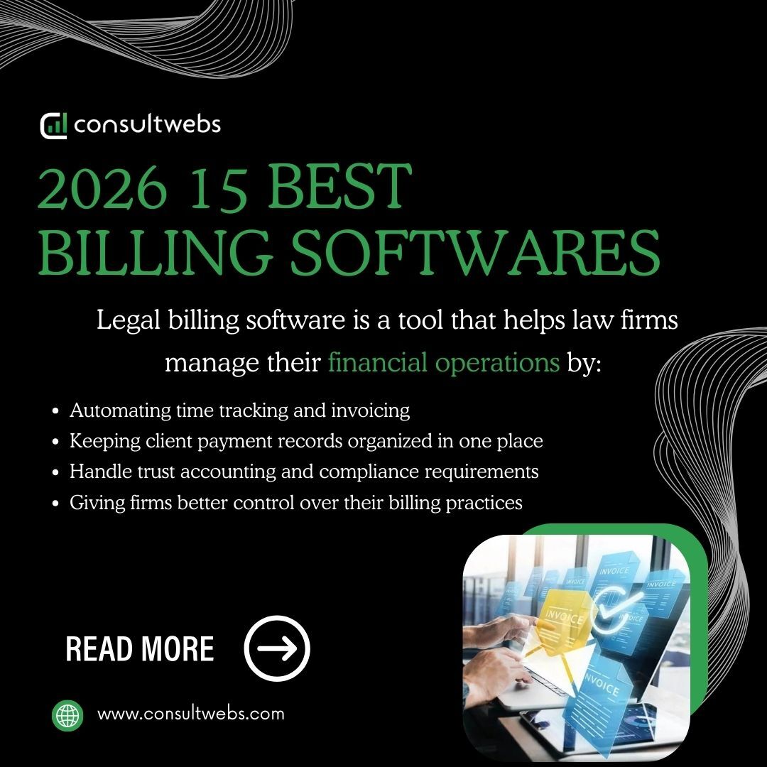 Consultwebs's tweet photo. Your law firm faces specific challenges when it comes to tracking billable hours and invoicing clients for the work you perform.

These processes take time and present little room for error. However, by working with the right legal billing... here:
https://t.co/UYD21nGfLx https://t.co/fmYU8O5aZU