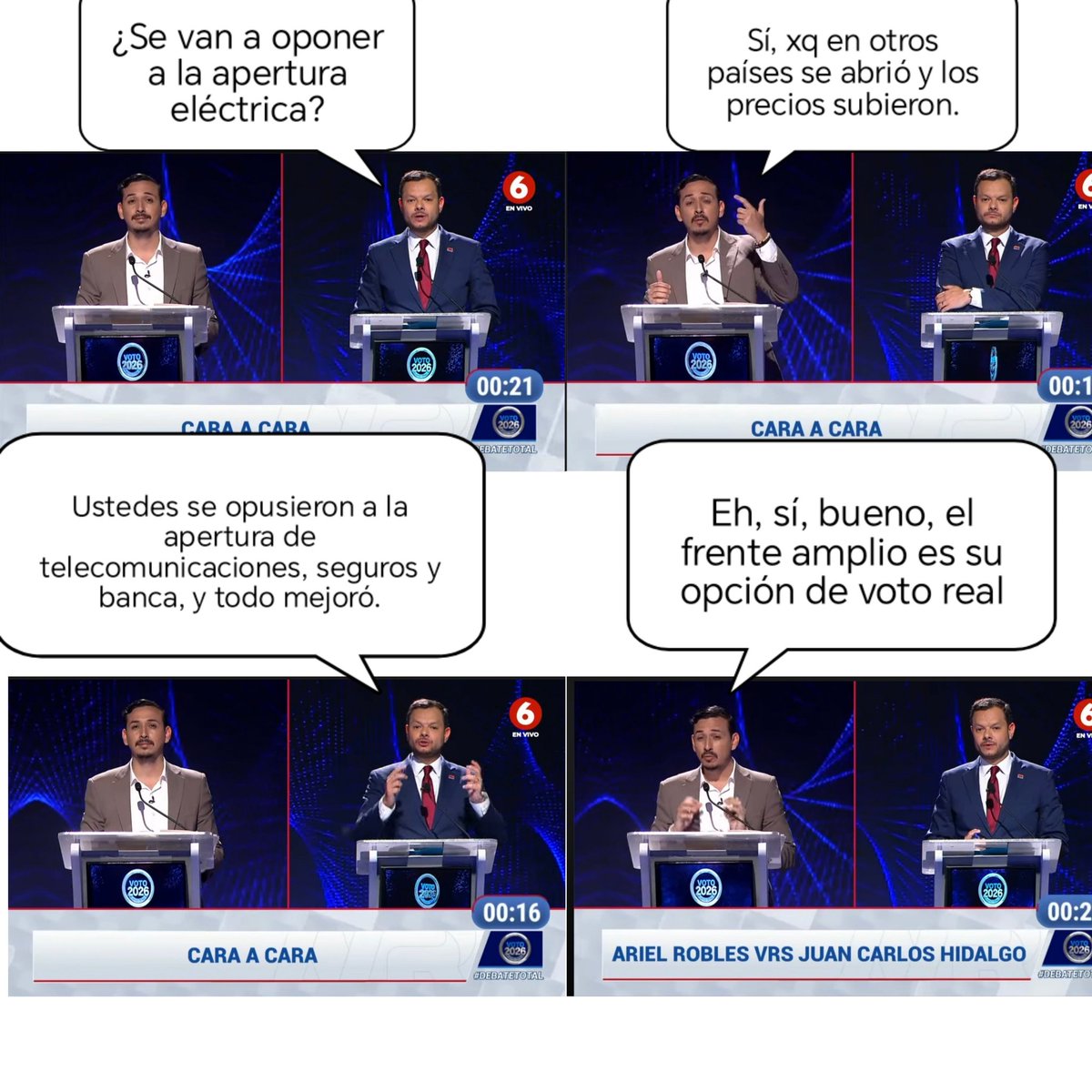 El_Ing69's tweet photo. @RoblesBarrantes haciendo alarde de su estupidez.😂😂😂
#DebateTotal https://t.co/bbfWaMi03J