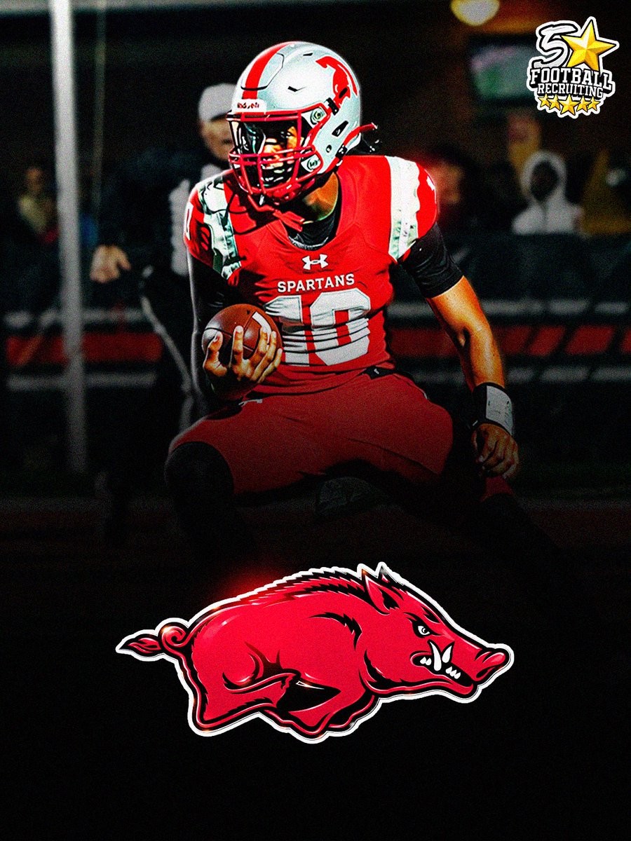5SFB OFFERED - 5SFB 2027 5⭐️ QB <a href="/JamisonERoberts/">Jamison Roberts 2027 QB 🏈</a> lands offer from <a href="/RazorbackFB/">Arkansas Razorback Football</a> 🐗

The elite signal-caller keeps building major SEC momentum📈
<a href="/coach_hadac/">Coach Isaac</a> <a href="/PatrickBowes32/">Patrick Bowes</a>