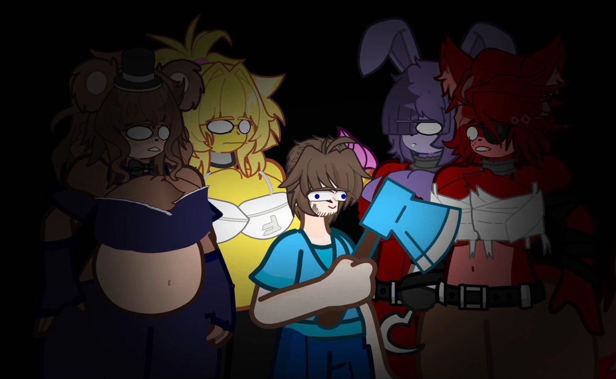 TenerZilla's tweet image. If you ever thought Mothra's sussiness was bad enough... Just said for their turn 💀
Oh yeah, I also added Steve, please don't ask stupid questions why he is in FNIA, I did it for shits and giggles. 🫩

#gacha #gachasfw #FNAF