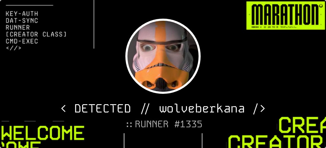 And just like that, I'm a Marathon creator.  I'm beyond excited and grateful for this opportunity.  Thanks to all my friends for the support!  Can't wait for what is to come!  Get here already March 5th!