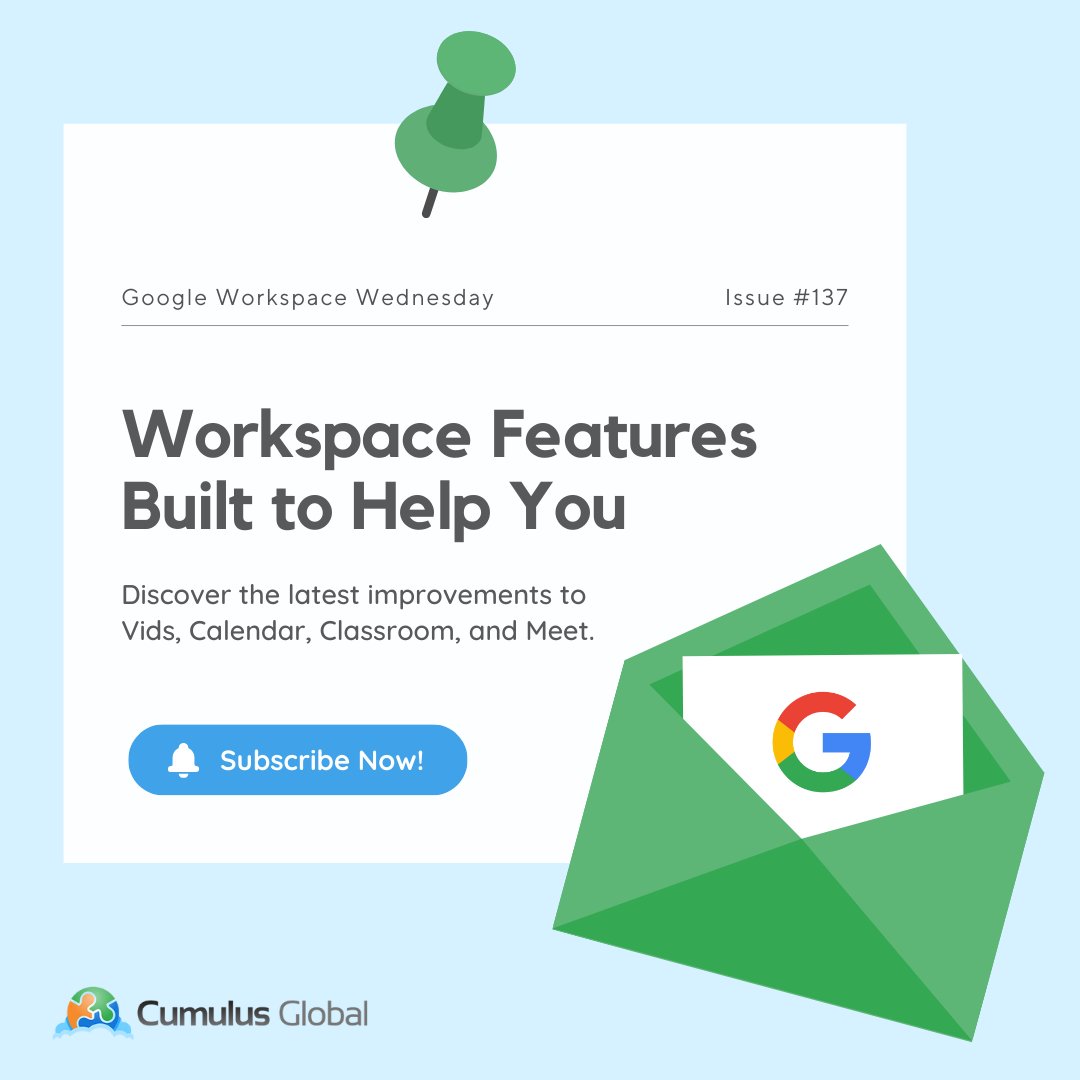 Styled captions in Vids make your videos clearer and more engaging. 
See the latest Workspace updates in our #GoogleWorkspaceWednesday Bulletin 👉 jump.cumulusglobal.com/4aiwFuY 

#GoogleWorkspace #Vids #VideoTools #Collaboration #Productivity