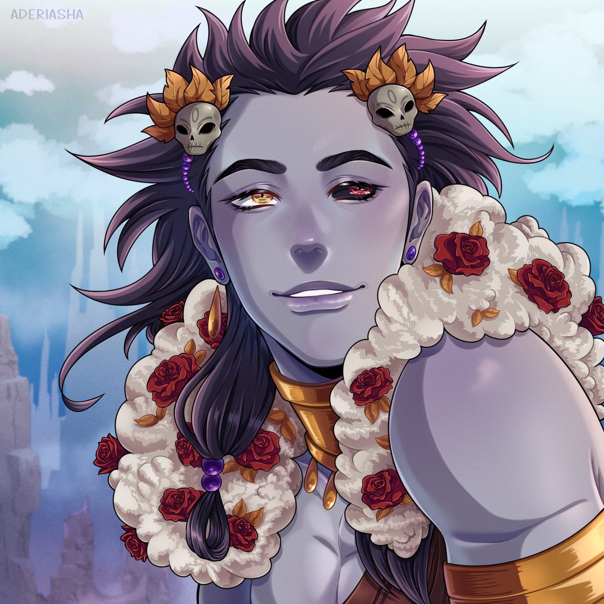 aderiasha's tweet photo. Commission for @konazowl 💙 ✨ she requested her oc Abel! And gosh I enjoyed drawing him so much! 💕

#dndoc #commissionart #digitalart https://t.co/9FS57LgSsw