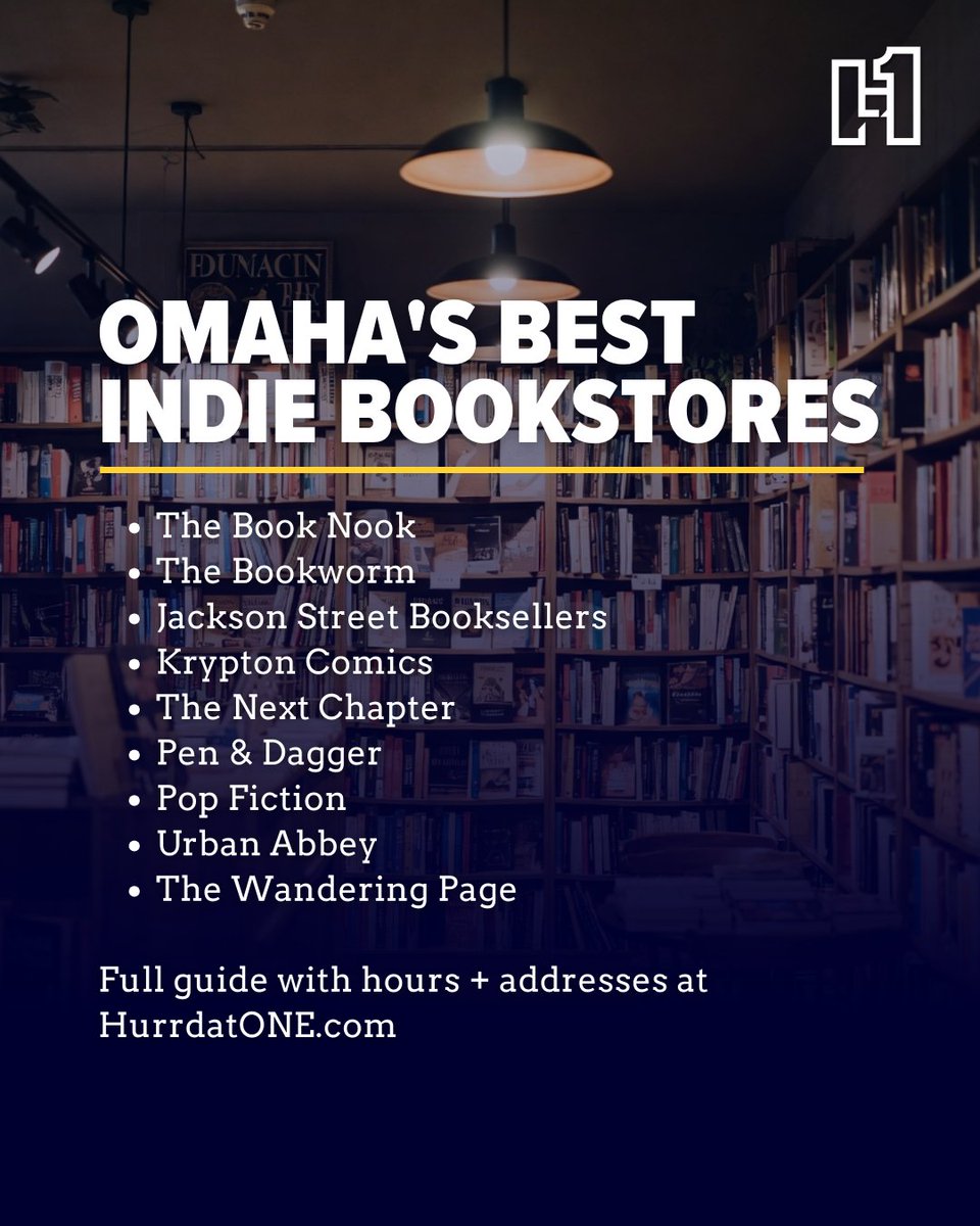 Your guide to Omaha's nine best indie bookstores 📚

Vintage finds, cozy vibes, local book clubs — support these incredible shops.

Full list with hours + addresses: hurrdatone.com/things-to-do/b…