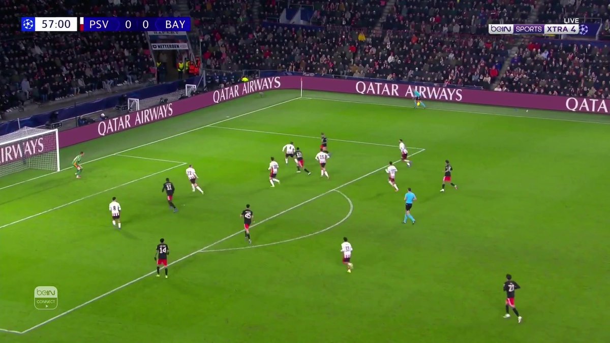 بايرن ميونيخ يفتتح التسجيل في شباك آيندهوفن عبر جمال #موسيالا 