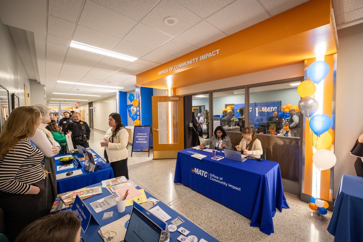 matcmilwaukee's tweet photo. This week, students, staff, and community members learned more about the support and resources offered by MATC’s Office of Community Impact. The showcase highlighted how OCI supports all students so they supported from the moment they enroll.

https://t.co/gCj8H4qipy https://t.co/nM5xDSx1Fq