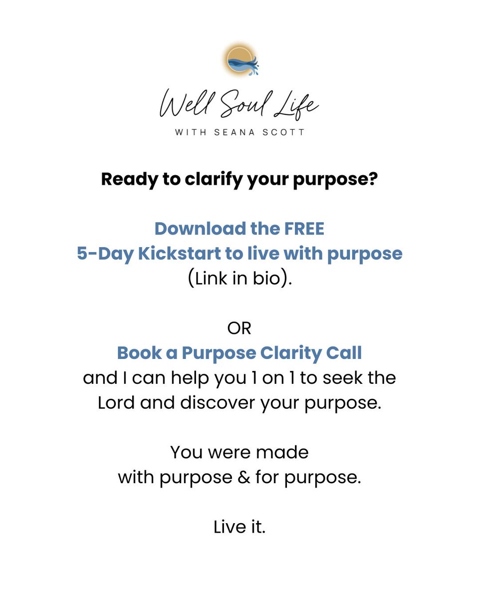 𝐓𝐡𝐢𝐬 𝐢𝐬 𝐲𝐨𝐮𝐫 𝐩𝐮𝐫𝐩𝐨𝐬𝐞: 
Your purpose is the reason you do what you do.

𝐀𝐧𝐝 𝐡𝐞𝐫𝐞 𝐢𝐬 𝐡𝐨𝐰 𝐭𝐨 𝐝𝐞𝐟𝐢𝐧𝐞 𝐢𝐭: 

Life (or area of life)
+
What you do
+
Why you do it. 

𝐑𝐞𝐚𝐝𝐲 𝐭𝐨 𝐜𝐥𝐚𝐫𝐢𝐟𝐲 𝐲𝐨𝐮𝐫 𝐩𝐮𝐫𝐩𝐨𝐬𝐞? 

👆 🔗 LINKS IN BIO