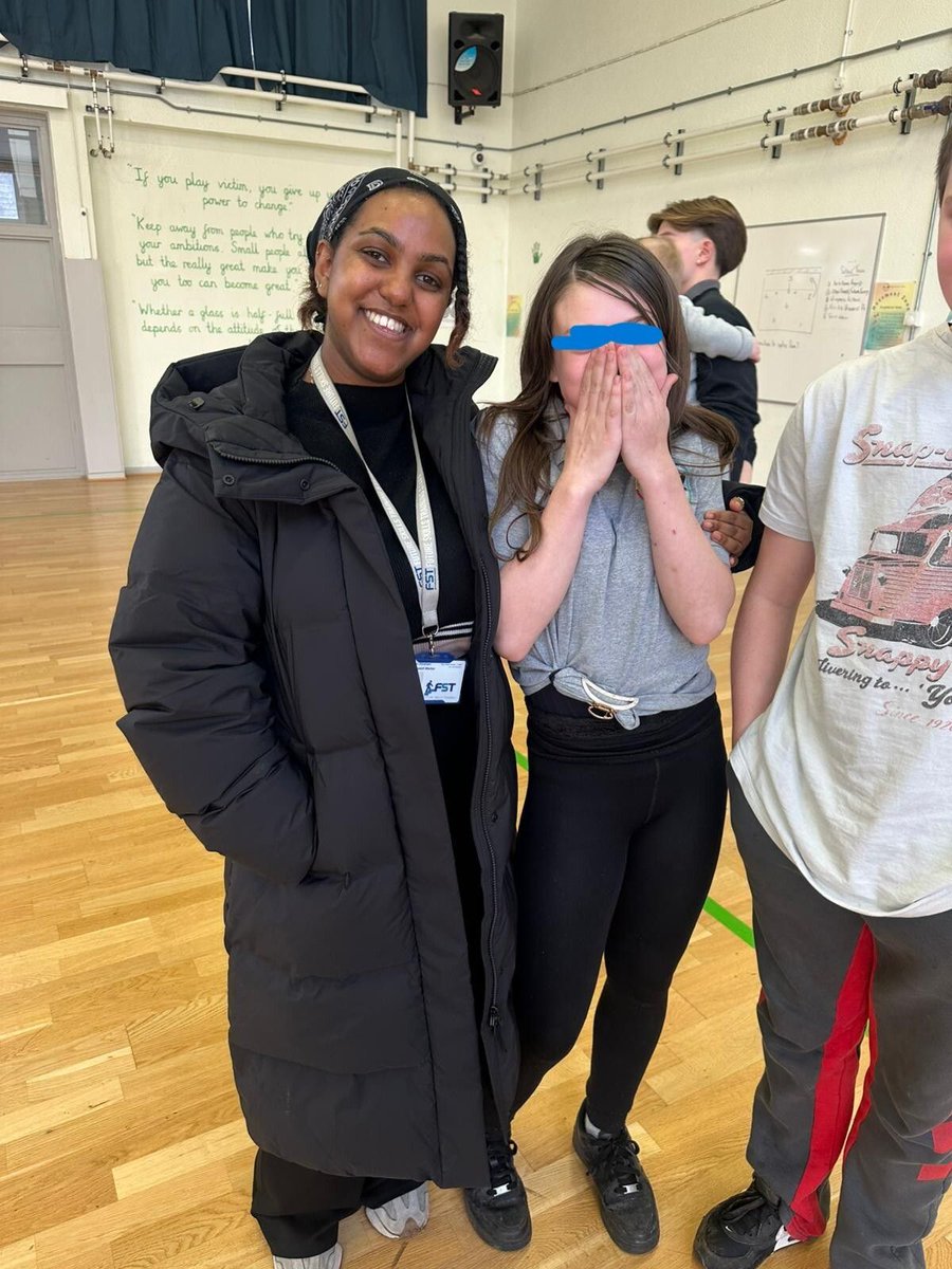 FST_Charity's tweet image. Eyrusalem, our youth mentor, recently attended a school play to support a former young person. It’s truly heart warming to maintain connections with young individuals who have transitioned from FST.