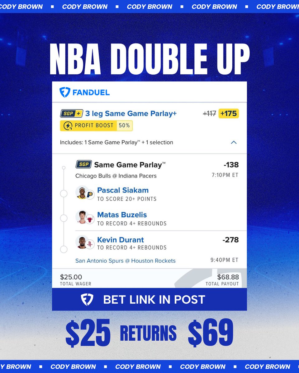 Cody Brown Bets tweet media