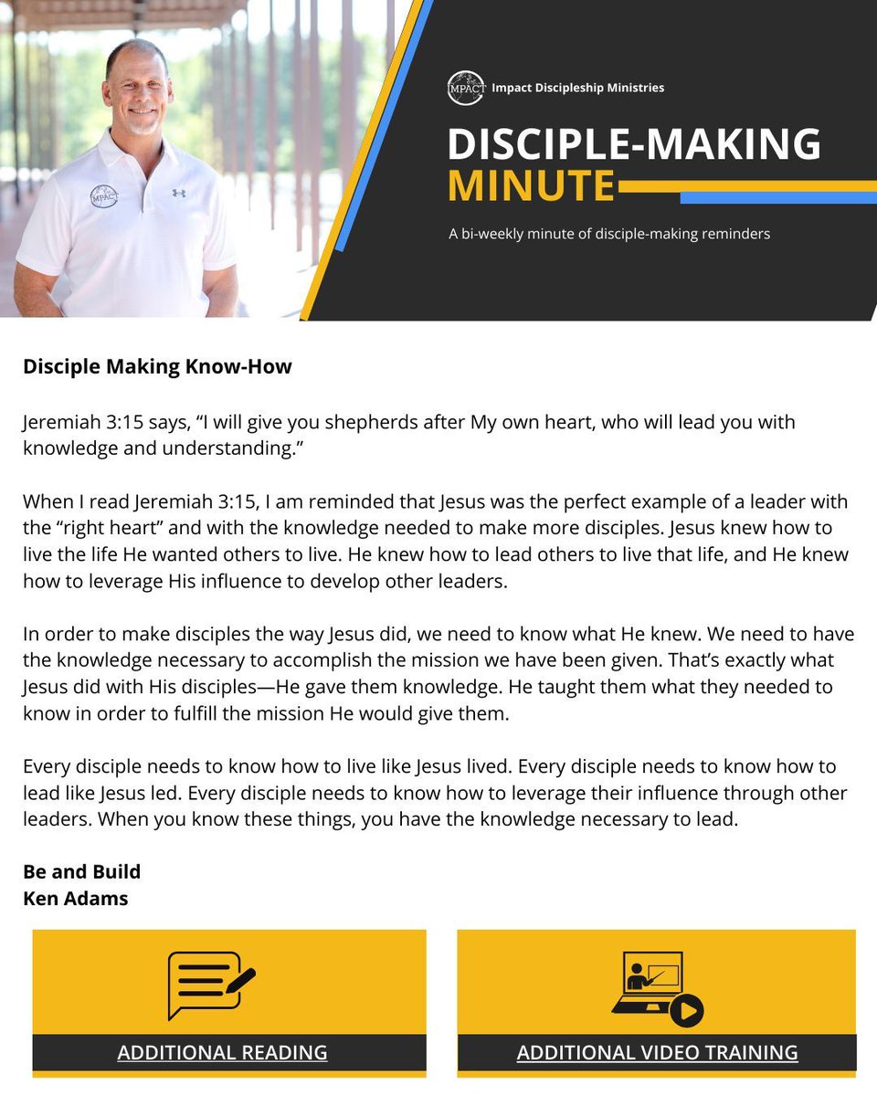 Impact Discipleship Ministries tweet media