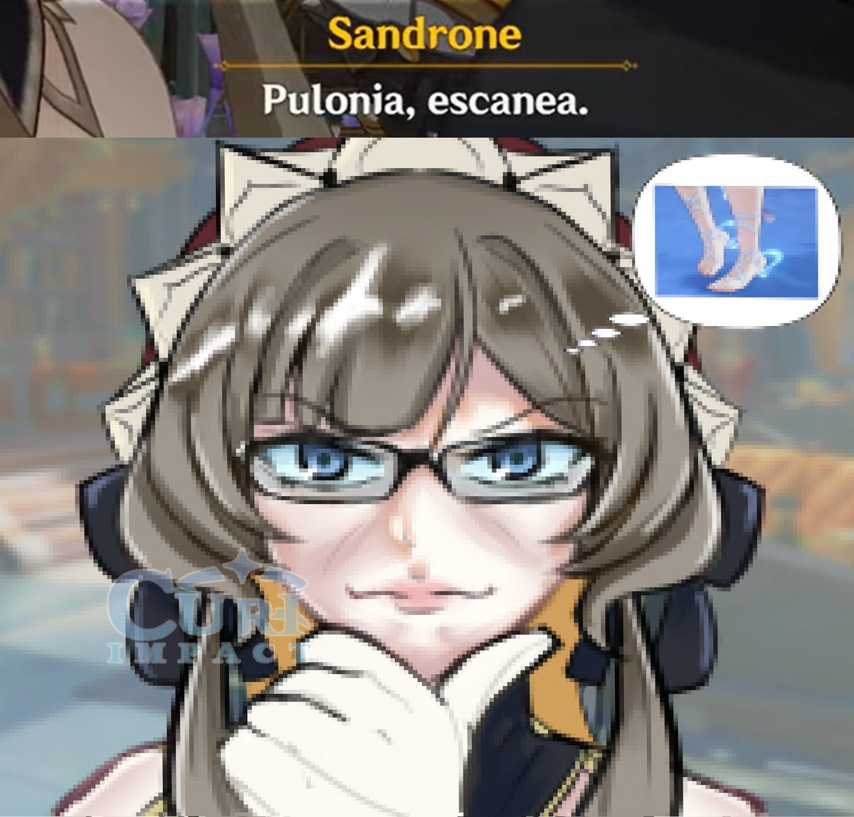 Créditos: Joaticat en FB
#CuriImpact #GenshinImpact #Sandrone #Columbina