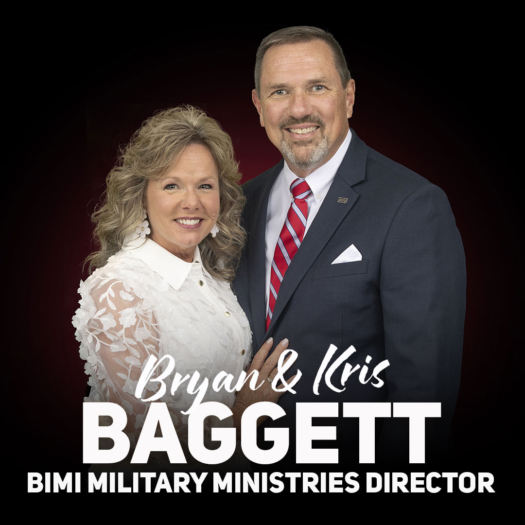 Our first Director in our marathon line-up, Bryan Baggett and his wife Kris serve as our Director of Military Missions. Pray for them as they are constantly travelling around the globe to support our missionaries serving our military!
#BIMI #MissionaryMarathon