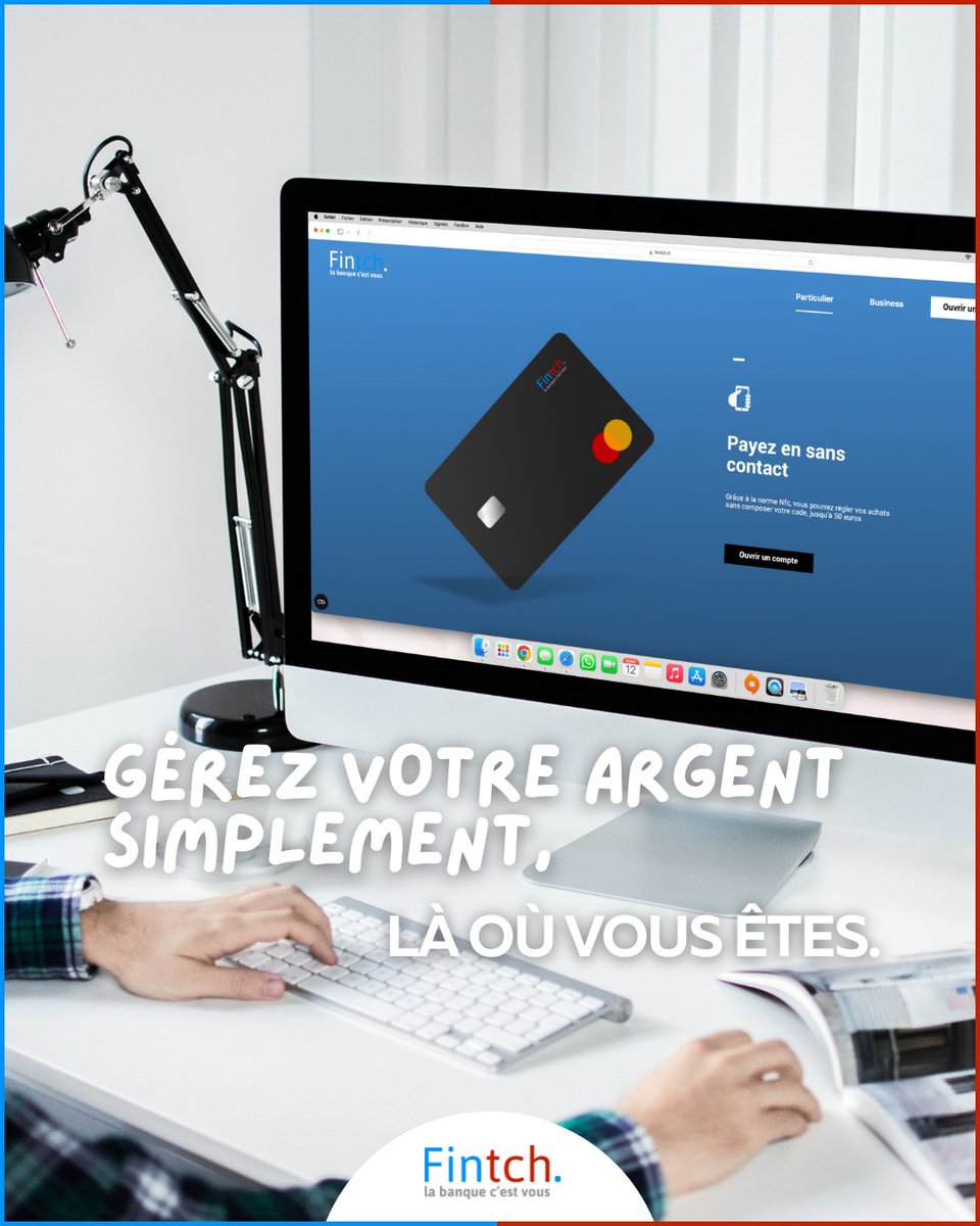 ✍🏼 Gérez votre argent simplement, là où vous êtes.

Au bureau, à la maison ou en déplacement, Fintch vous permet de garder le contrôle, à tout moment.

#fintch