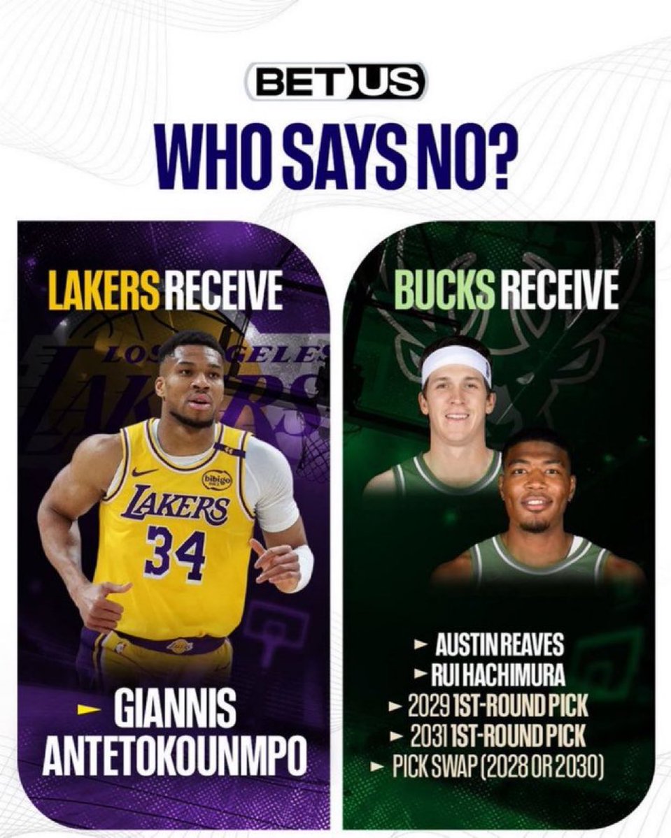 Pull the trigger, <a href="/Lakers/">Los Angeles Lakers</a>. 🤝