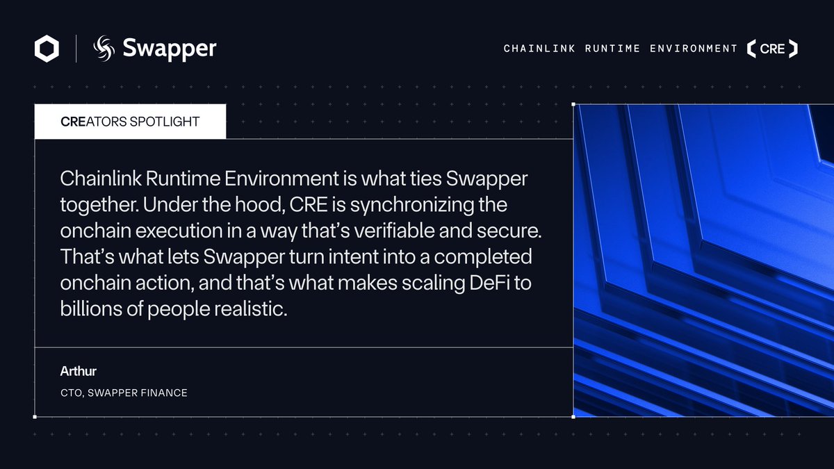 Chainlink is designed to support billions of users and trillions in value.

How the Chainlink Runtime Environment enables <a href="/swapperfinance/">Swapper Finance</a> to bring 3.5B+ Mastercard users to DeFi ↓