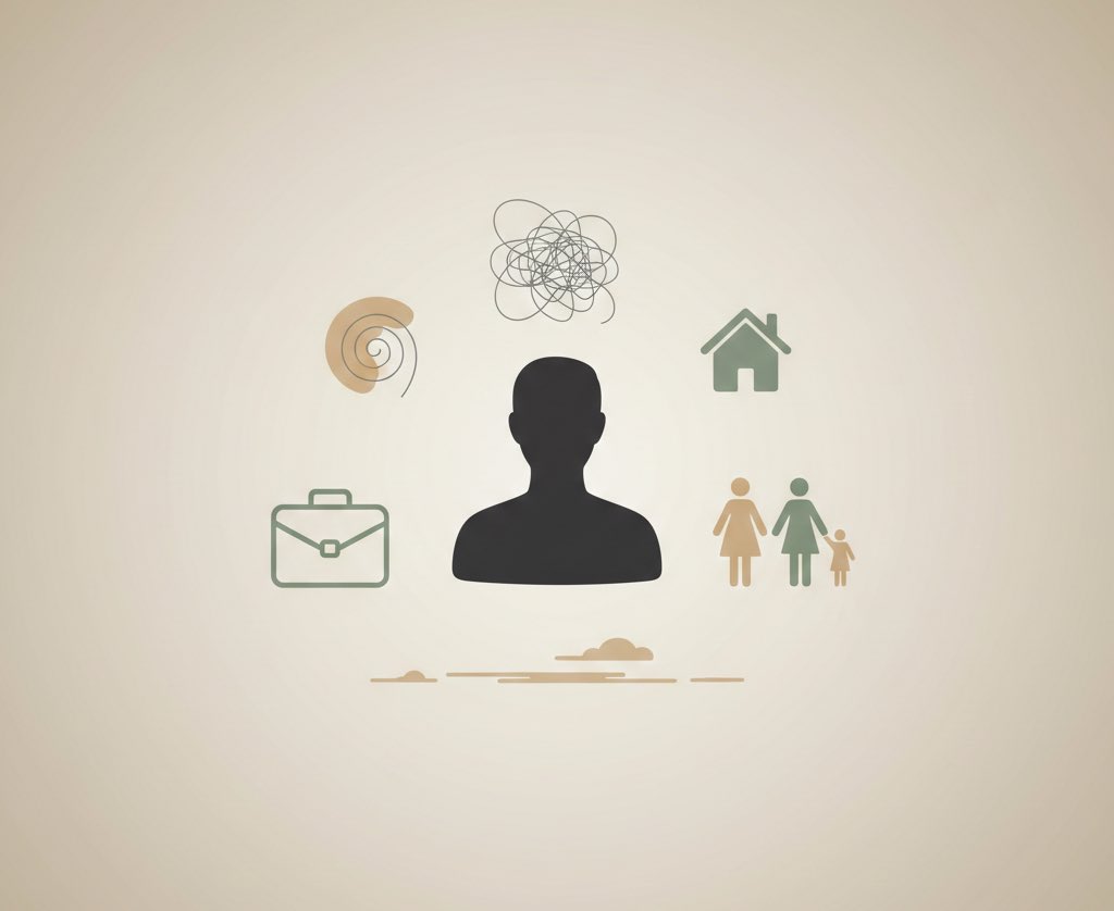 خلّنا نكون صادقين… الضغط النفسي ما يجي من مصدر واحد.

أحيانًا هو خليط: شغل، مسؤوليات بيت، توقعات من الناس، أو حتى مقارنة نفسك بغيرك.

المشكلة إننا نتعايش مع الضغط لين يصير “طبيعي”… 

وبعدها نستغرب ليش نومنا يتلخبط، وليش مزاجنا يتقلب، وليش طاقتنا تنتهي بسرعة.

اكتب سبب واحد فقط