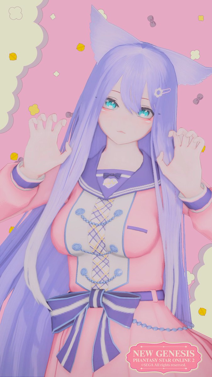 luckywithmerry's tweet image. おは木曜日☀️❣️
(｢=・ω・=)｢ｶﾞｵｰ♡✨🩵🫶
#PSO2NGS_SS 
#メンテの日じゃないけどssを貼る 
#ma7ロゴ #OKUMONO