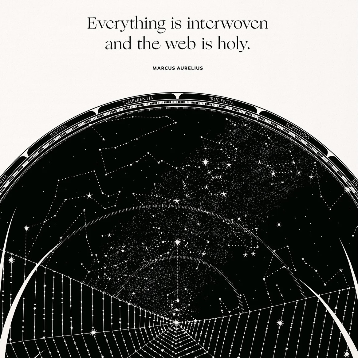 obviousstate's tweet image. ✨A little timeline wisdom and  beauty.  Thoughts on this line from "The Meditations" by Marcus Aurelius: 

“Everything is interwoven, and the web is holy; and there is hardly anything unconnected with every other thing. For all things have been co-ordinated, and they combine to…
