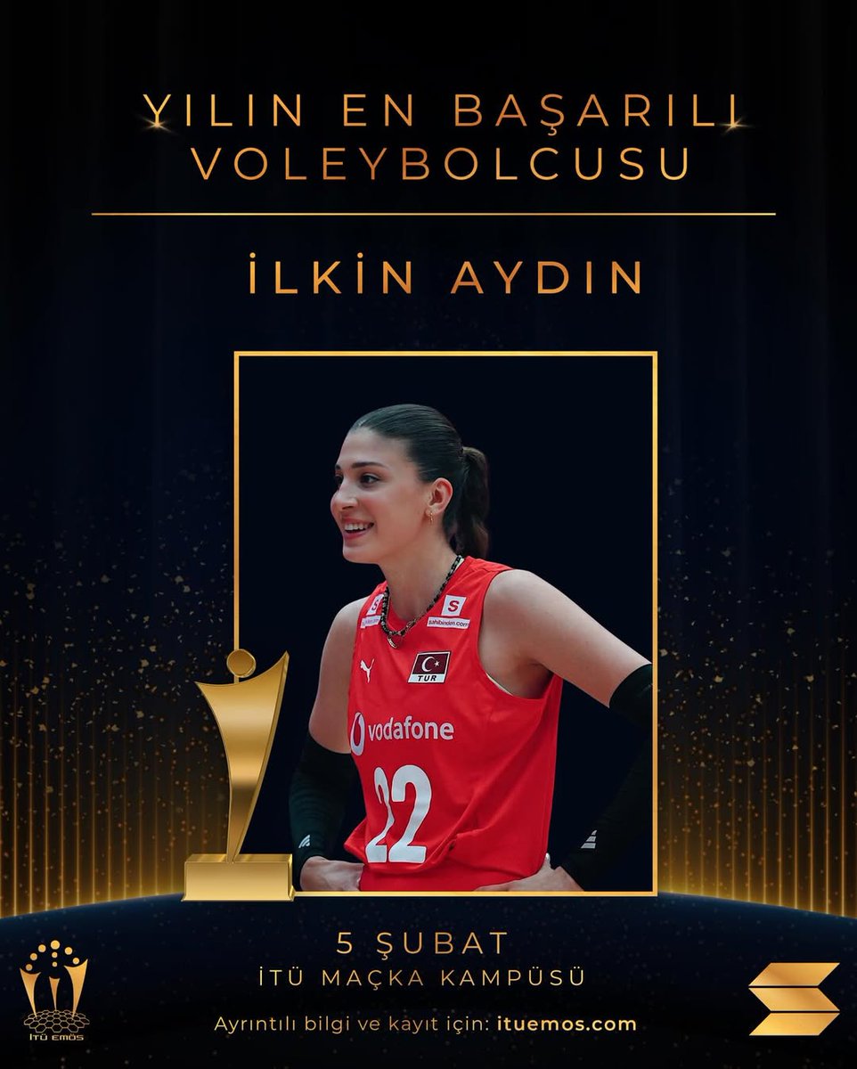 ⚡️ İTÜ EMÖS Başarı Ödülleri

⭐️ Yılın En Başarılı Voleybolcusu x İlkin Aydın