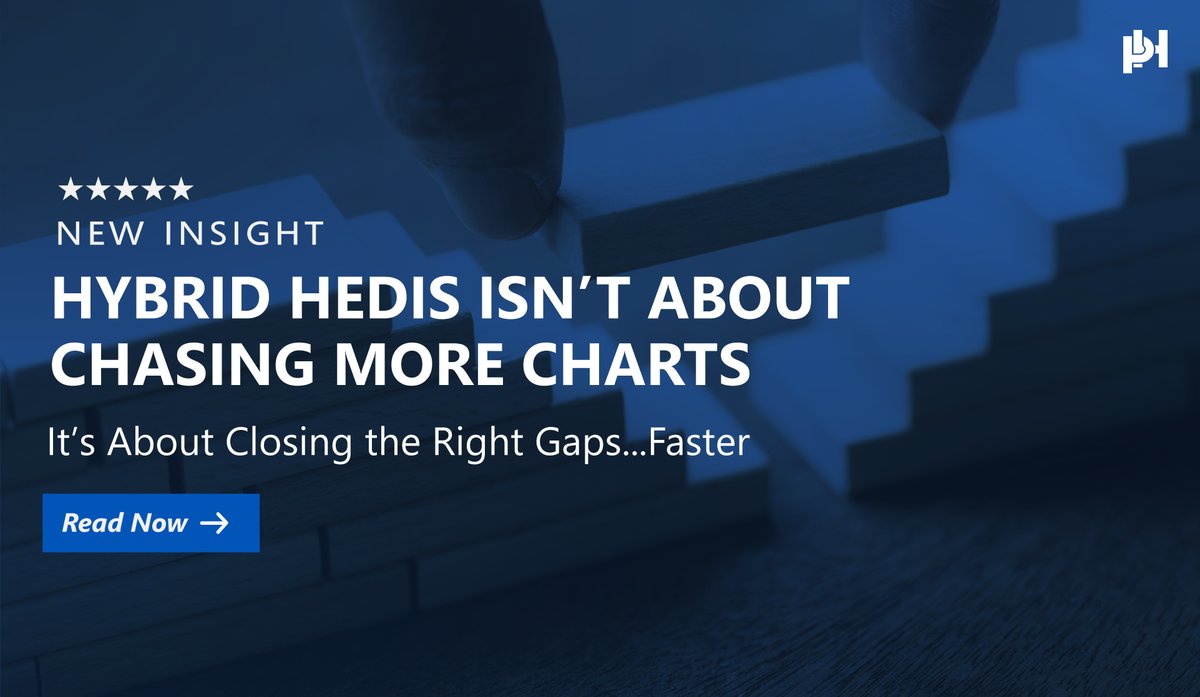 Hybrid HEDIS isn’t about chasing more charts. It’s about closing the right gaps… faster.

The plans winning hybrid season are focused on:
• Smarter Targeting
• Automated Workflows
• Stronger Provider Engagement 

Read the insight: prosphire.com/issue-briefs/h…