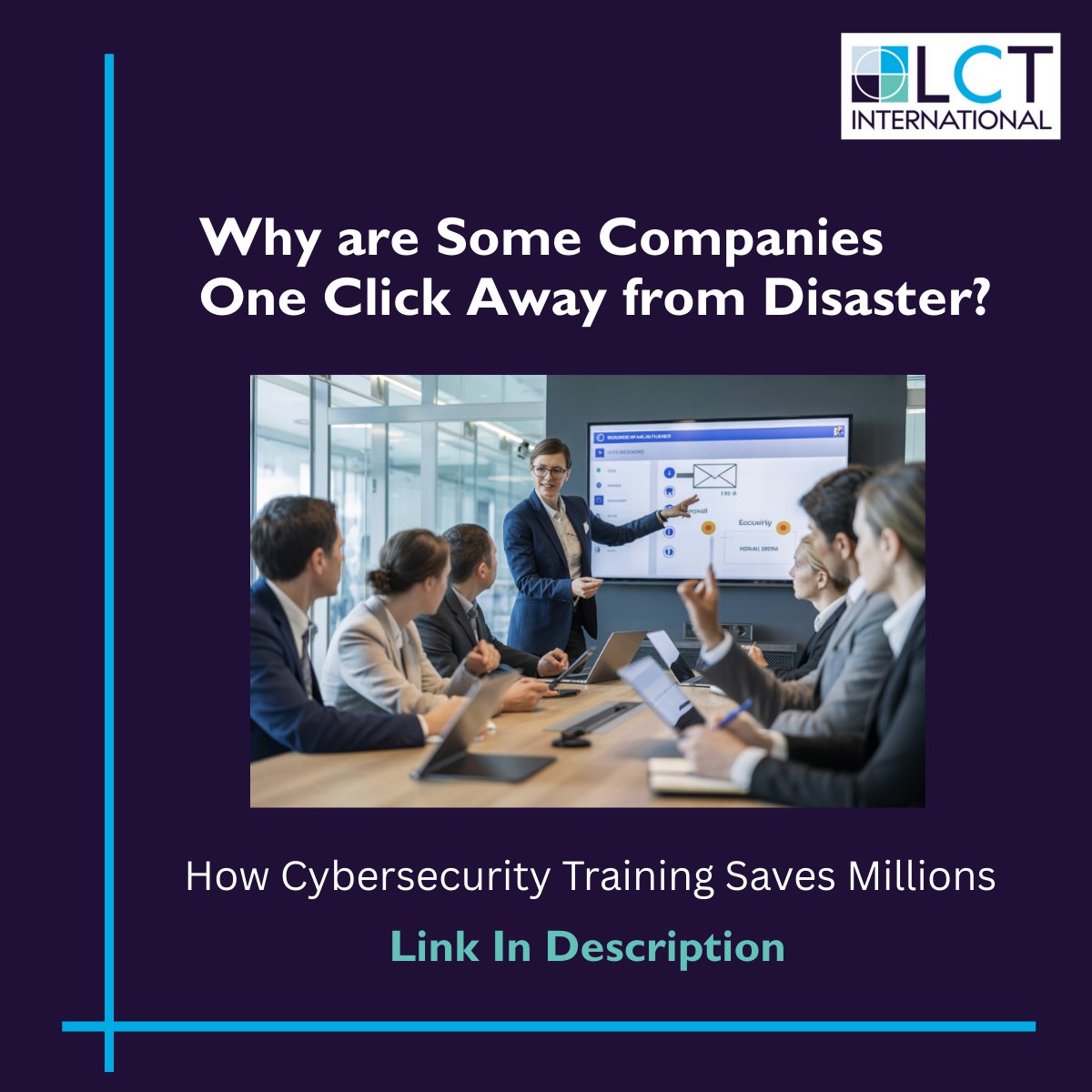 LCT_UK's tweet photo. Most cyber disasters start with one click.
Training makes the difference.
👉 Explore the programme: https://t.co/LZGN9tvHtS
#CyberSecurity #CyberAwareness #HRLeadership https://t.co/IsLTkLkOgE
