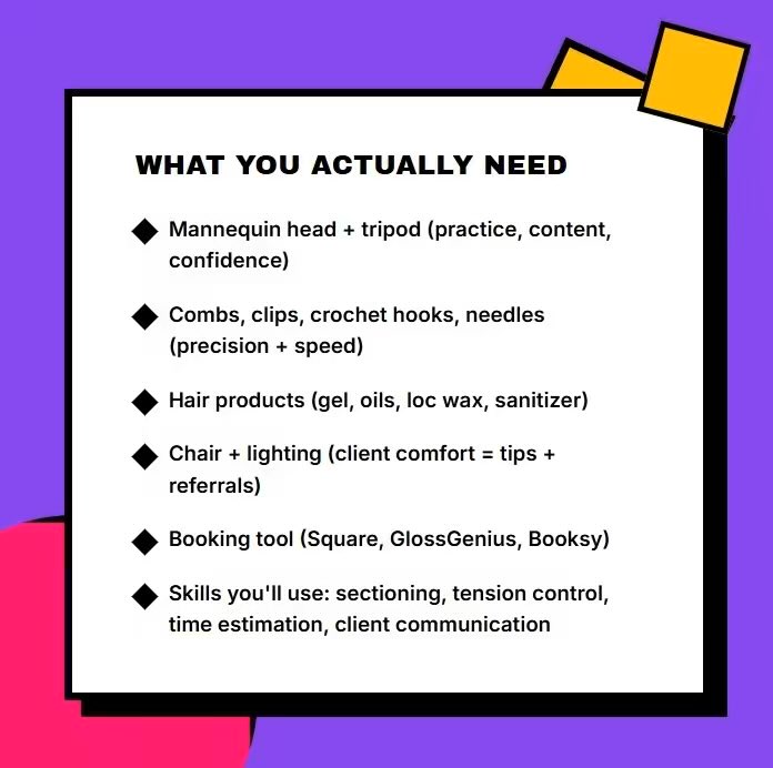 PocketBuilders_'s tweet image. Launching a Loc/ Hair Braiding Business from the Ground Up

Here’s how to start a dreadloc/braiding business, from licensing basics to building a loyal client base. #SideHustles #HairBusiness #Dreadlocs #BeautyEntrepreneur #SmallBusiness