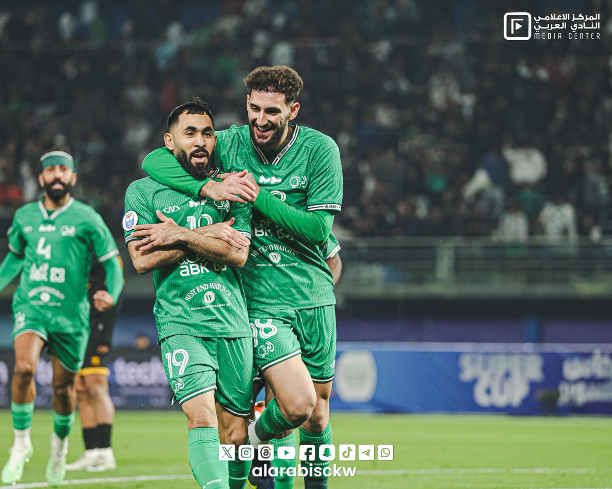 alarabisckw's tweet image. 📸 ريمونتادا خضراء 💚

العربي يضرب 3 مرات في 9 دقائق أمام القادسية ⚽🔥