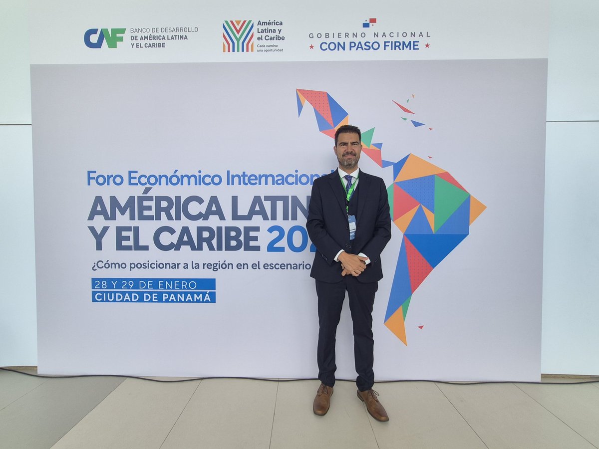 Ya estamos el #ForoEconómicoALC de <a href="/AgendaCAF/">CAF</a> en #Panamá para asistir a las discusiones acerca de cómo posicionar a la región en el escenario global.