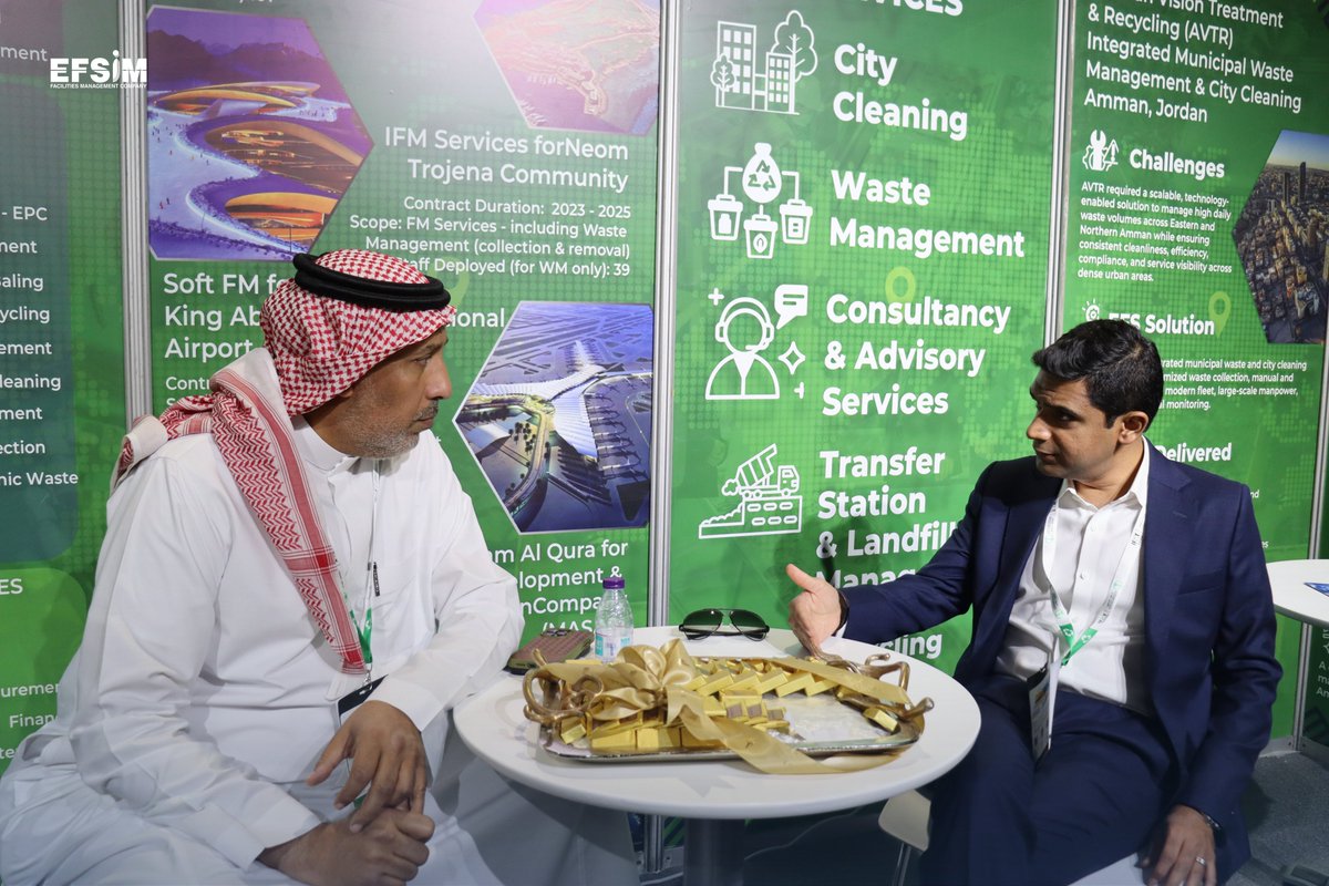efsim_sa's tweet image. It’s the final day of @IFATSaudiArabia  2026!

Don’t miss your last chance to stop by Hall 3, Booth 3B28, to see our smart sustainability solutions in action, and connect with our experts.

#EFSIM #IFAT2026 #IFATSaudiArabia