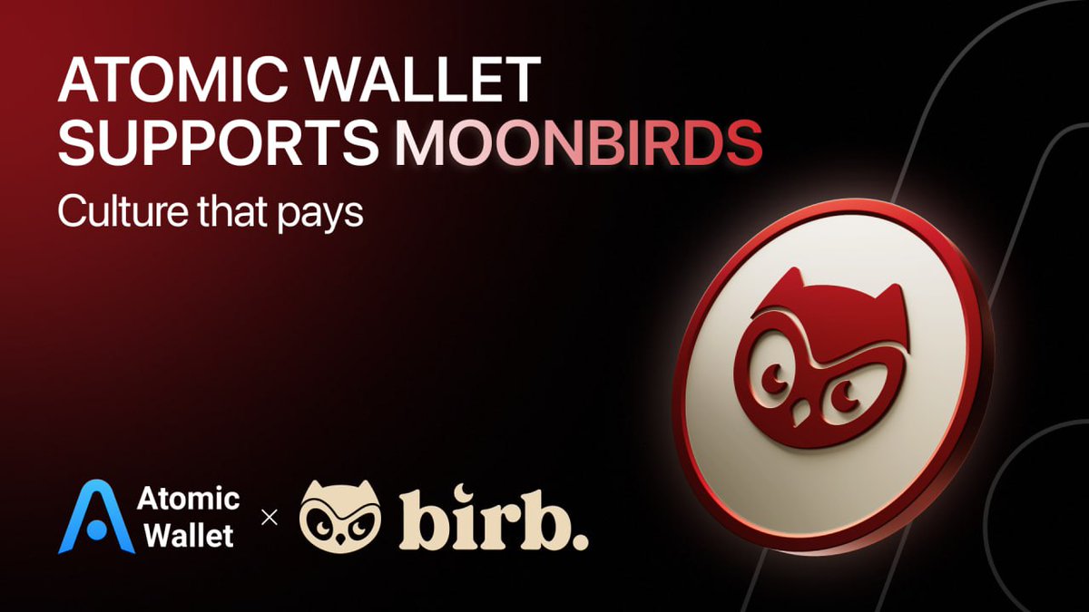 BIRB is Live in Atomic Wallet from day 1 🐦 @moonbirds turns memes into  real products, real revenue, and real ownership.