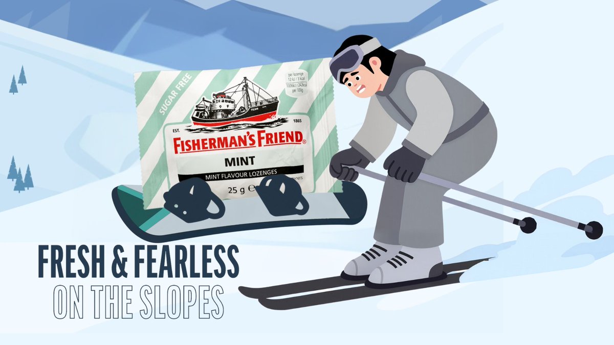 Grabbing yourself some winter sun? Or battling the bitter cold on the slopes? Stay fresh and fearless with Fisherman’s Friend Mint – the cool kick you need for winter wins ❄️⛷️