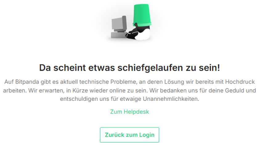Matthia95229481's tweet photo. @VSN_Unofficial helft mir mal bitte visionäre. hab nur ich n problem oder ist die homepage von bitpanda echt seit ner woche im eimer?! https://t.co/xoXfEhqBTP https://t.co/B9guy1TjeU