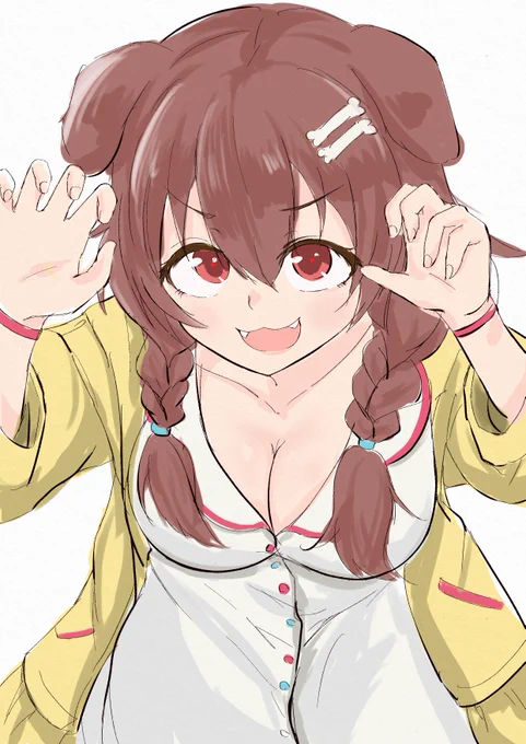 戌神ころねさん描いた #できたてころね